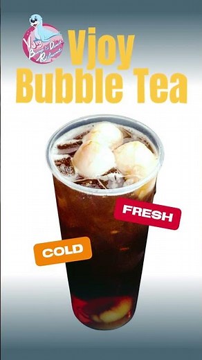 Sweet, light, and full of flavor 🍑 Try our Lychee Fruit Tea today at Vjoy Bubble Tea! #winnipeg