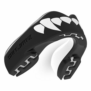 SAFEJAWZ® 'Fangz' Mouth guard - Extro Series - Black & White