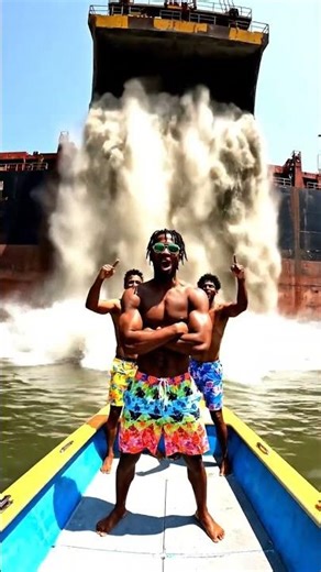 When the Cargo Loader Targets Your Boat → 😂