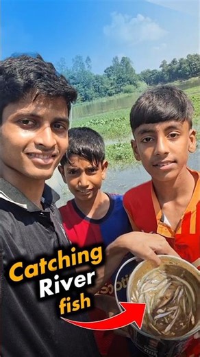 Catching river fish 😍 #shorts #fishing #minivlog