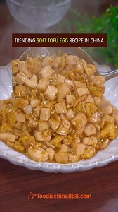 48K views · 724 reactions | Trending soft tofu egg recipe in China. Do you want to try? #recipe #cooking #chinesefood #tofu #egg | foodiechina888 | Facebook