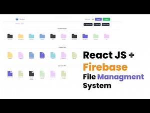 File Management System | Reactjs | Firebase | Redux #reactjs #firebase #filemanager #googledrive