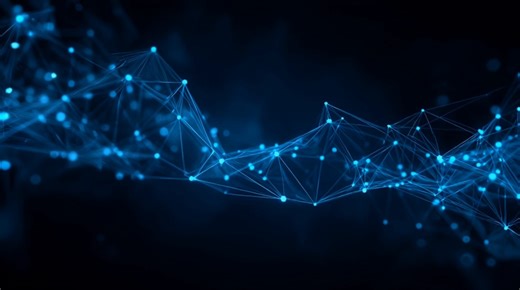 Network Visualization, Data Connection, Neural Network. Free Stock Video