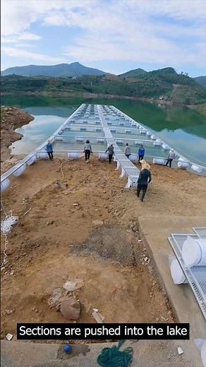 Floating Platform Construction On The Lake #satisfying ‪@MNnhattech‬