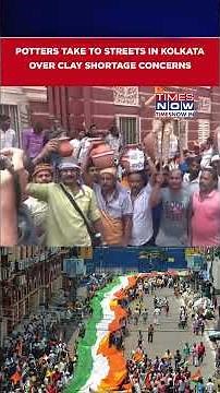 Kolkata Potters Hold Rally, Demand Clay Supply For Traditional Pottery Work #shorts