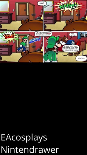 Mario and Luigi PRANK WAR Continues! (Nintendrawer) #shorts #mario #funny
