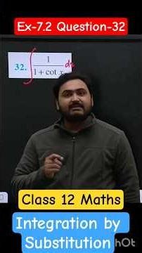 Question 32 Ex 7.2 Class 12 Maths Integration by Substitution #calculus​ #integration​ #integrals