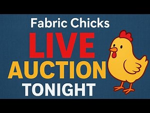 Live Fabric, Yarn, Embellishment and Tool Auction today at 4pm PST 📱