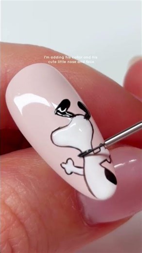 snoopy nail art tutorial using all tickled pinque cosmetics