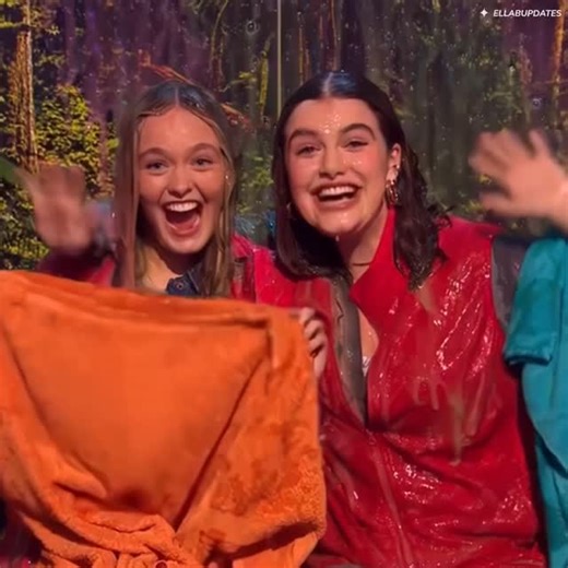 Ella Bright Updates on Instagram: "Still looking this good after a slime shower 🤣 — Ella Bright and Danya Griver on ‘Saturday Mash-Up!’."
