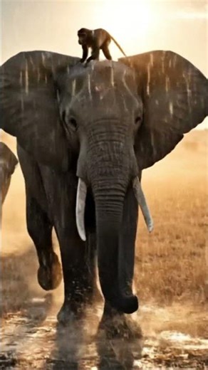 A Giant Bull Elephant Walking #elephant