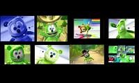 Mix of 8 videos from youtube : gummy bear 16 parison