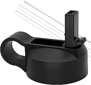 Replacement Straw Lid for Hydroflask Wide Mouth Water Bottle, Top Lids with Straw for Hydro Flask Accessories, Replacement Straw Cap for Hydroflask 32 40 64 oz Wide Mouth Bottle