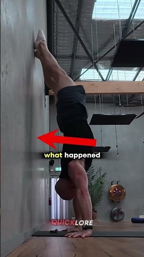 DIY Handstand Gone Wrong 😂 #fail #gym #funny