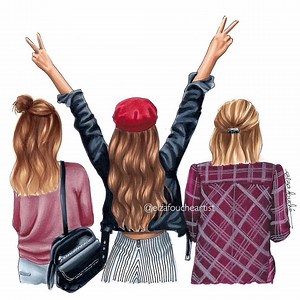 The Best 17 Girly Tumblr 3 Best Friends Drawing