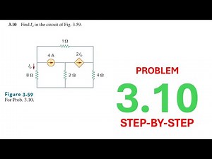 Problem 3.10 Find Io in the circuit of Fig 3.59 Fundamental of Electric Circuits (Sadiku) 5th Ed