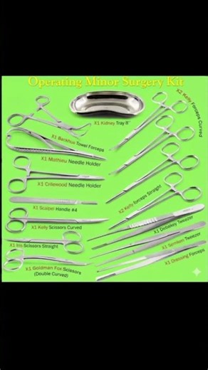 Operating minor Surgery Kit. #medical #medicalpractices #doctors