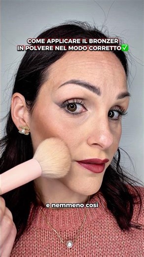 How to Apply Powder Bronzer Correctly ✅Makeup Hack✨