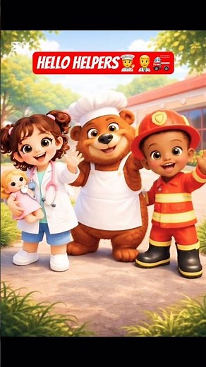 Hello Hello 👋 Community Helpers Song | Doctor, Chef & Firefighter | Little Coco TV #hellohello