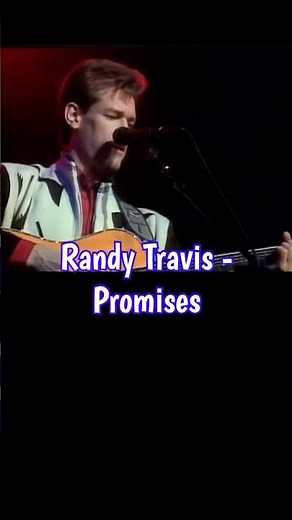 Randy Travis - Promises (Lyrics) #80smusic #countrymusic #songlyrics #reels #video