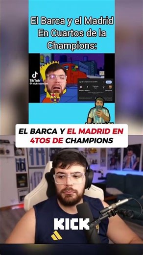 El Barca y El Madrid en 4tos de champions #lacobraaa #lacobra #fcbarc...
