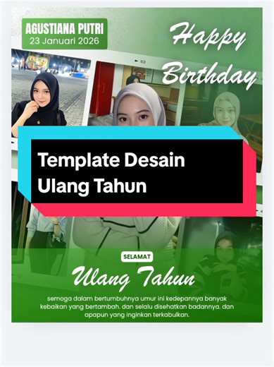 ini di step-step edit desain ucapan selamat ulang tahun🙌 yg mau templatenya bisa klik link di bio ya🙌 #desaingrafis #desain #desainkeren #templatecanva #desaincanva
