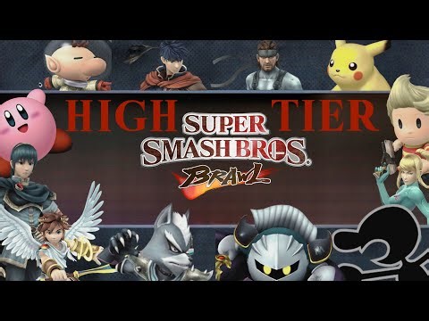 High Tier: ALL SUPER SMASH BROS BRAWL CHARACTERS RANKED (12-1)
