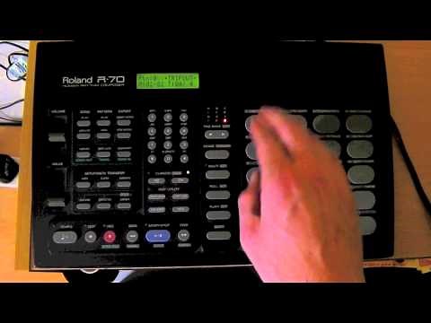 Roland R70 Drum Machine Demo