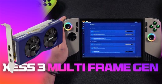 Intel XeSS 3 Multi Frame Generation works on entry-level Arc A380 "Alchemist" GPU and Claw 8 "Lunar Lake" handheld - VideoCardz.com
