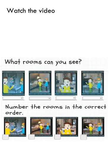 Rooms of a house interactive worksheet