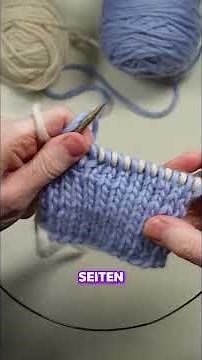 Double Face stricken: Einfache Technik für beidseitige Designs! #shorts