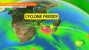 🌀⚠️CYCLONE FREDDY MAKING HIS WAY TO MOZAMBIQUE THEN NORTHERN SA ⚠️🌀 Freddy is located 256 km south-southwest of Antananarivo, Madagascar, and has moved westward at 26 km/h (14 knots) over the past 6 hours. Having made landfall on Tuesday night over the east coast of Madagascar, Freddy is forecast to track generally west southwestward as it is ripped apart by the mountainous eastern region of Madagascar. FREDDY represents a significant flood risk for Madagascar as soils are already saturated in