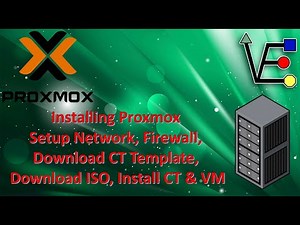 Installing Proxmox Setup Network, Firewall, Download CT Template, Download ISO, Install CT & VM