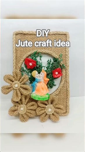 DIY Jute craft idea ❤️ #shorts #jutecraft #threads #diy #handmade