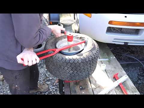 Harbor Freight Mini-Tire Changer (How to Change A Tractor Tire)