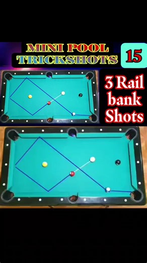 MINI POOL TRICKSHOTS 15 #shorts #billiards