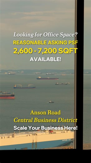 Gary Chia on Instagram: "Representing an esteemed landlord offering prime office spaces in District 2, right in the heart of Singapore’s CBD. Full sea-view offices with single-floor plate options, ranging from 2,600–7,200 sqft. Ideal for businesses looking to expand or relocate. DM me for details. #District2 #CBDOffice #SingaporeOffice #CommercialRealEstate #OfficeForLease"