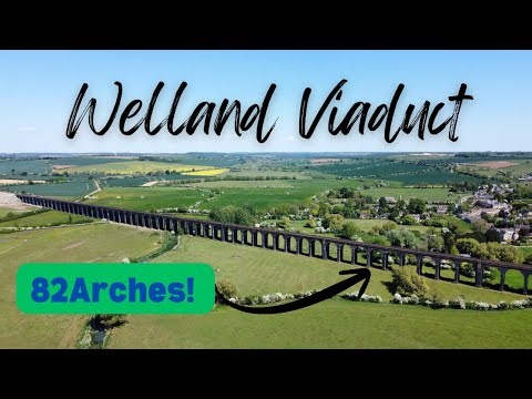 The Longest Viaduct across a valley in the UK! Stunning drone views of trains actually using it 🚂