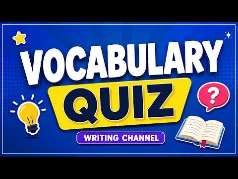 Vocabulary Quiz for Kids 🧠 | Test Your English Word Power | Fun English Quiz Game