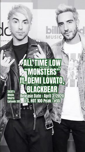All Time Low, Demi Lovato, blackbear “Monsters” #2020s #2020smusic #alltimelow #demilovato
