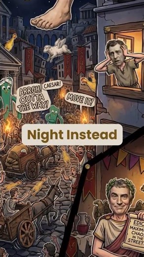 Caesar Made Rome's Nights Unbearable #RomanEmpire #History