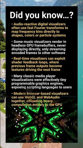 Surprising facts about digital visualizers, real‑time graphics and audio‑reactive art