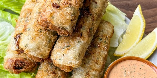 Crab Cake Spring Rolls with Remoulade