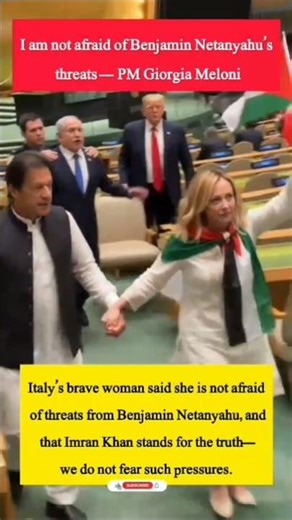 I am not afraid of Benjamin Netanyahu’s threats, says Giorgia Meloni. #Trending #Viral#GiorgiaMeloni