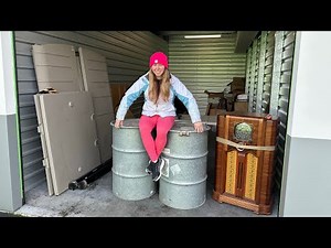 Major Storage Treasures In Old Steel ￼￼Barrels!