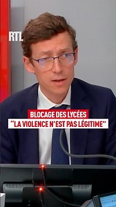 High School Blockades: "Violence Is Not Legitimate," Says Minister of Education on RTL