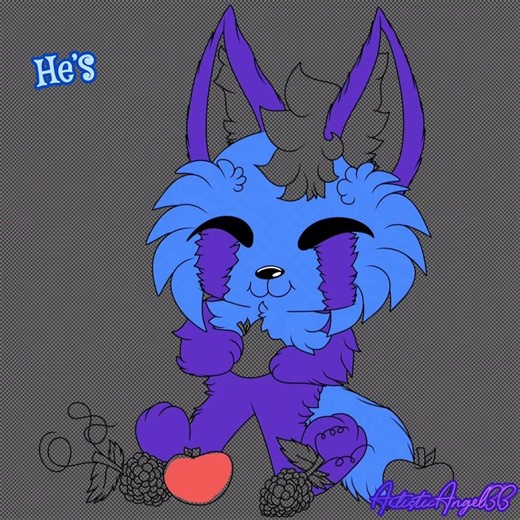 Snack King! 👑💙 Indigo Red Panda✨ #Shorts #IbisPaintX