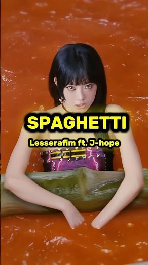 [Lyrics] Spaghetti - Lesserafim ft. Jhope #lesserafim #spaghetti #jhope #collab #lyrics #newsong