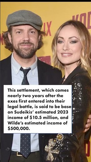Jason Sudeikis & Olivia Wilde settle custody battle, actor to pay $27,500 per month #shorts