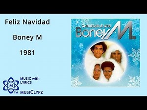 Feliz Navidad - Boney M 1981 HQ Lyrics MusiClypz Christmas